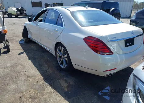 2015 Mercedes-Benz S 550 4Matic из США, поврежденный, VIN WDDUG8FB4FA159536